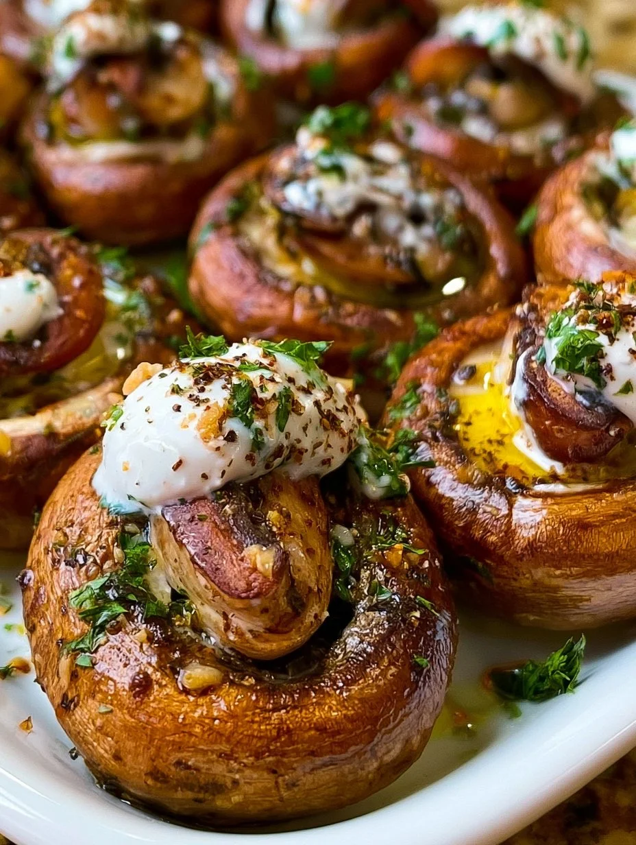 Champignons aus der Heißluftfritteuse