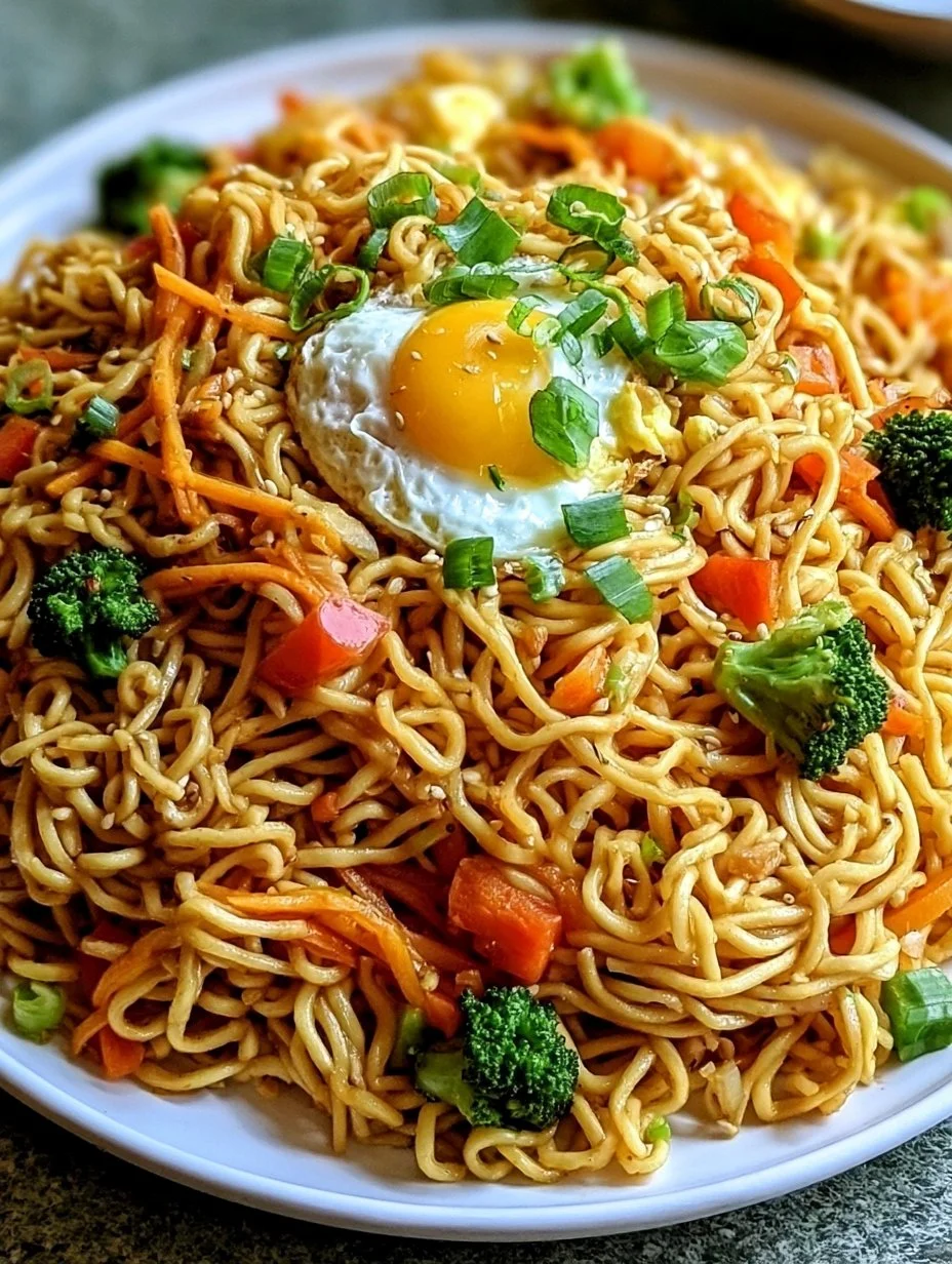 Chinesische Bratnudeln mit Ei