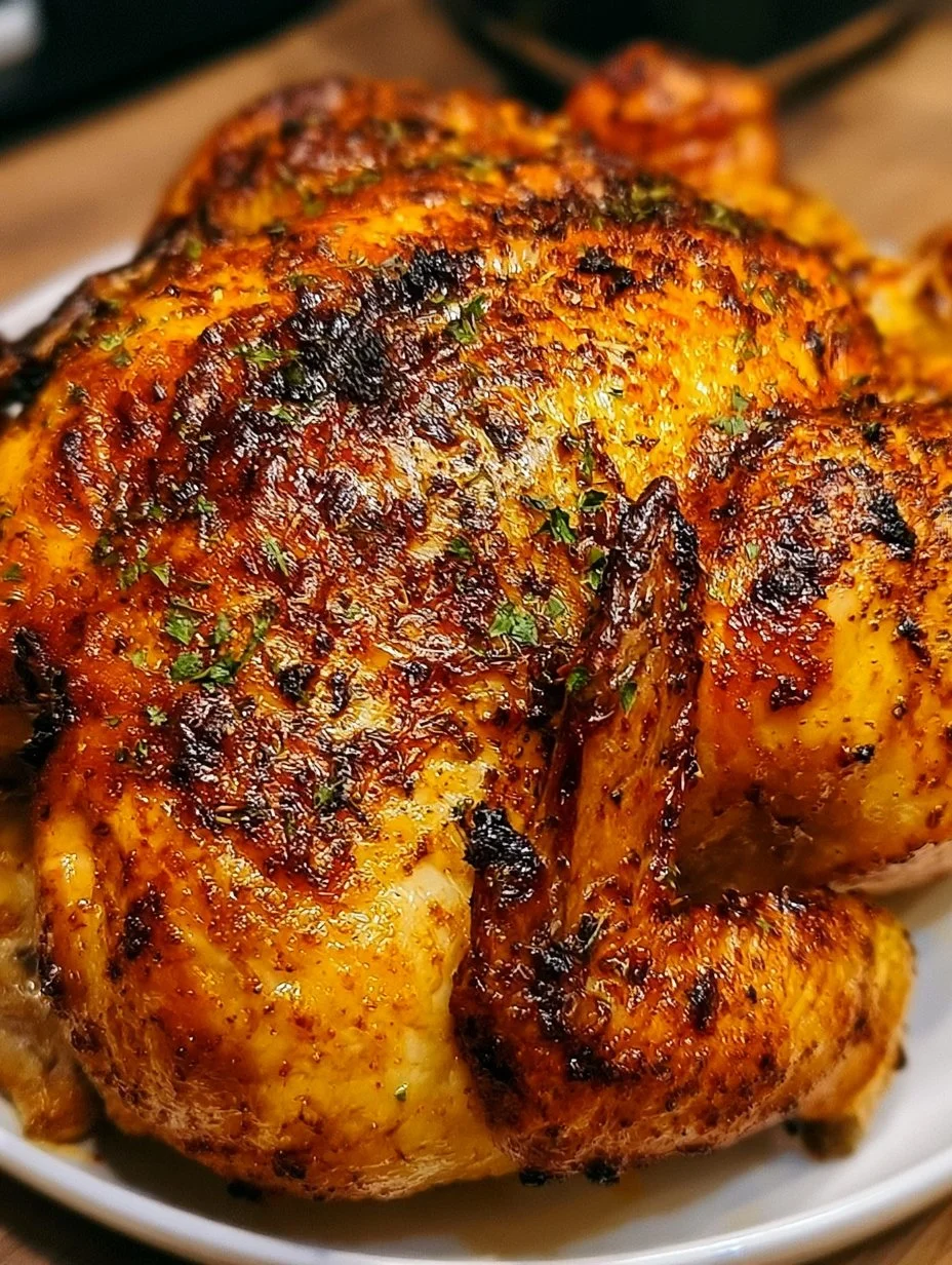 Ganzes Hähnchen aus der Heißluftfritteuse