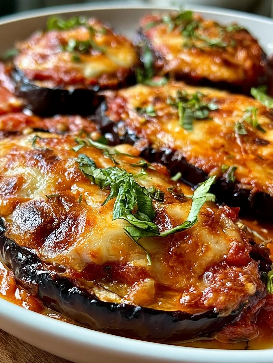 Gebackene italienische Aubergine