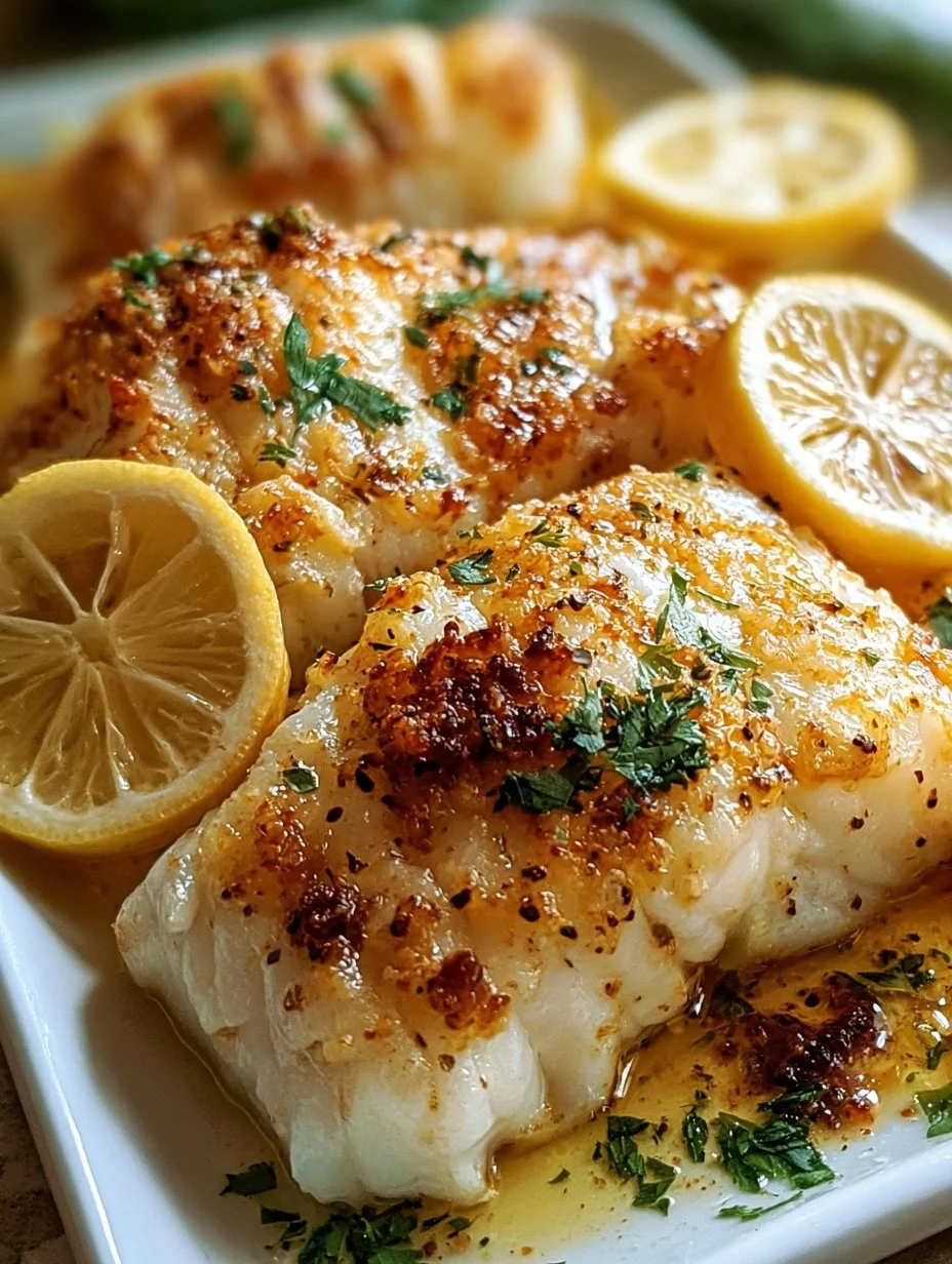 Gebratener Kabeljau in zarter Zitronenbuttersauce