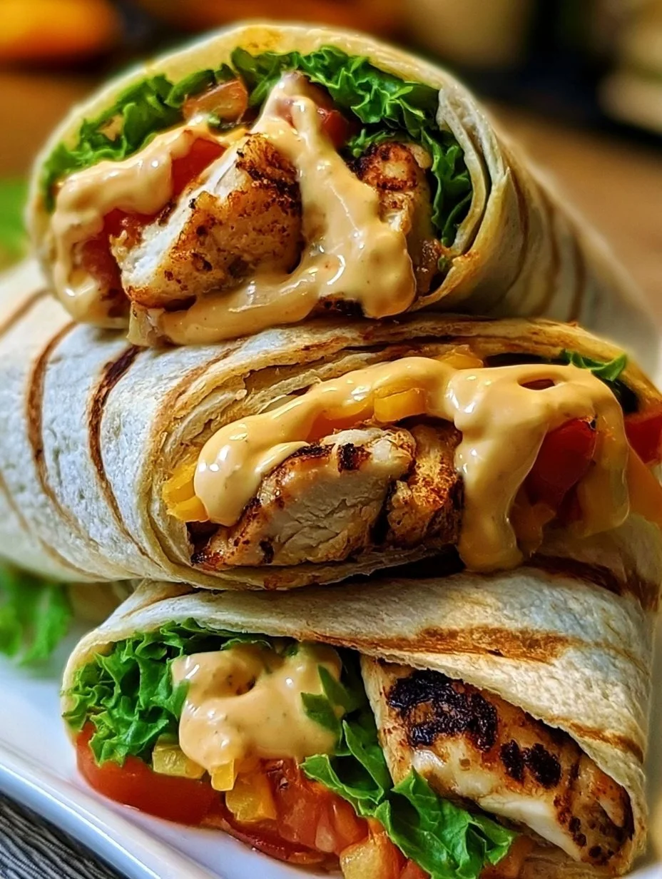 Gegrillter Hähnchen Wrap mit Chipotle Mayo