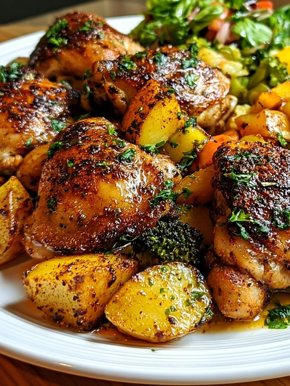 Hähnchenschenkel mit Gewürzmischung