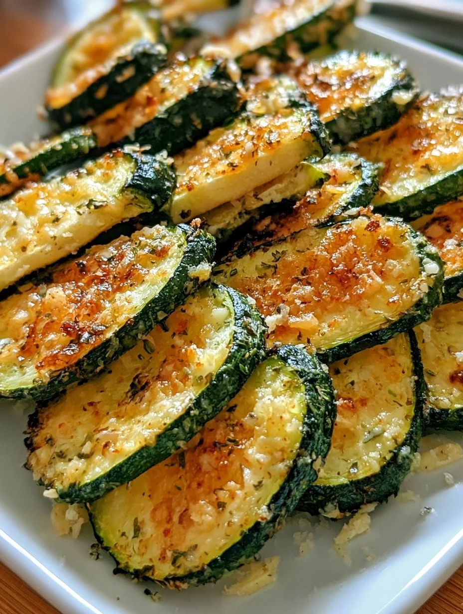 Knuspriger Knoblauch-Parmesan- gerösteter Zucchini-Genuss
