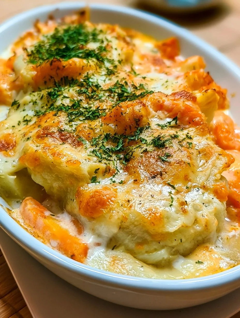 Kohlrabi-Karotten- Auflauf mit Käse