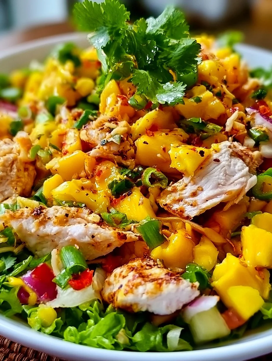 Mango- Hähnchen-Salat