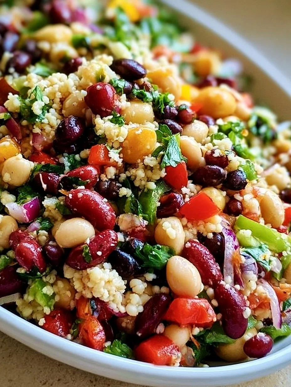 Mediterraner Bohnensalat