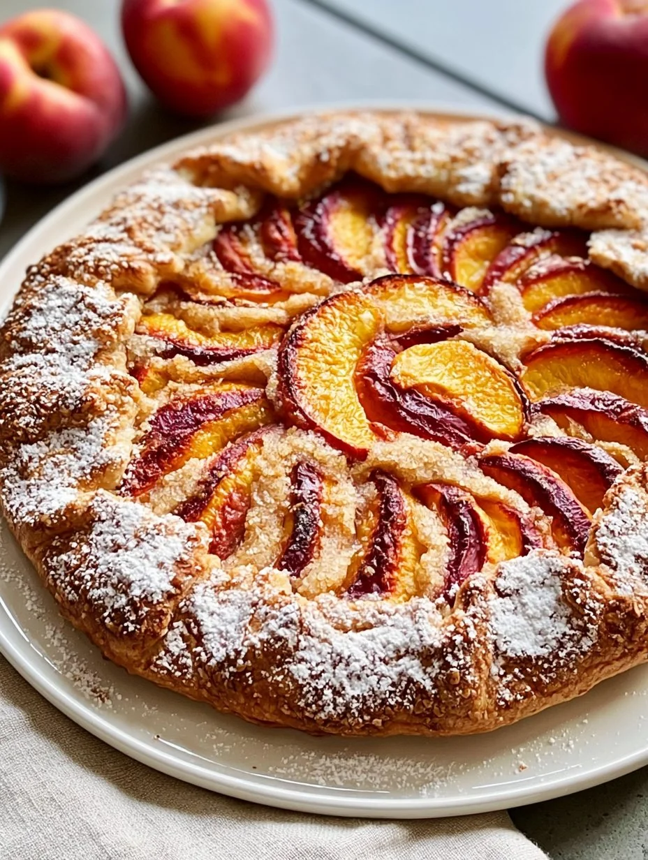 Nektarinen-Galette mit Frangipane-Tarte