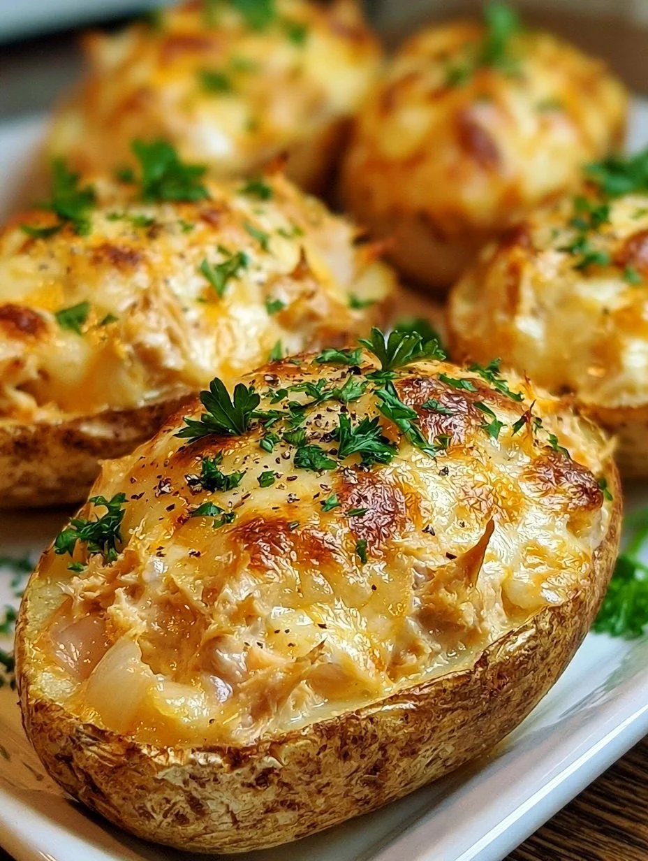 Ofenkartoffeln mit Thunfisch und Käse