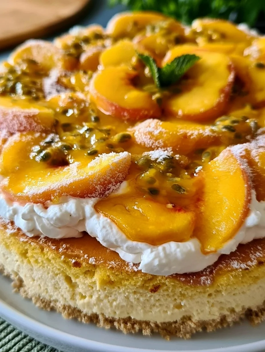 Pfirsich- Maracuja-Torte