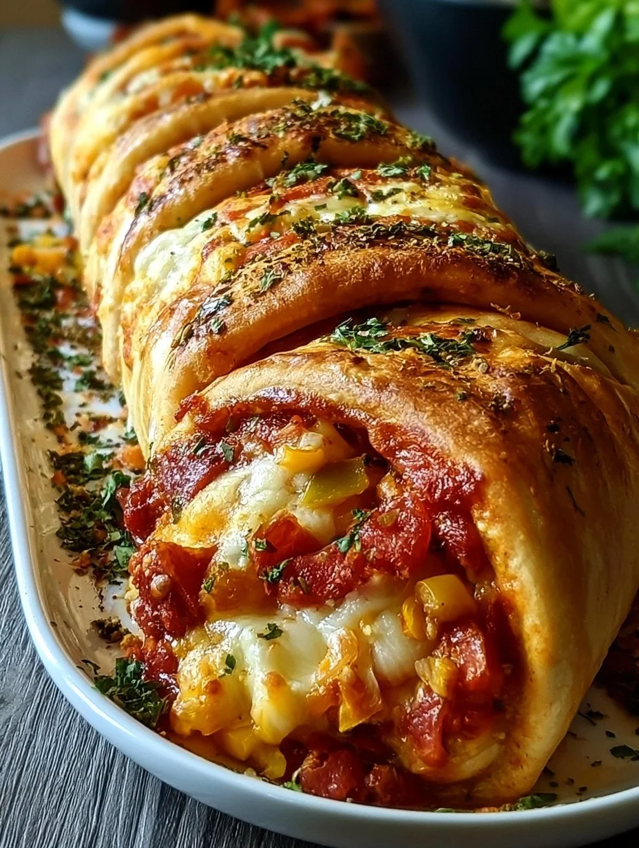 Pizza-Strudel