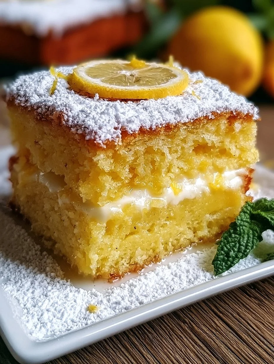 Saftiger Zitronenkuchen vom Blech