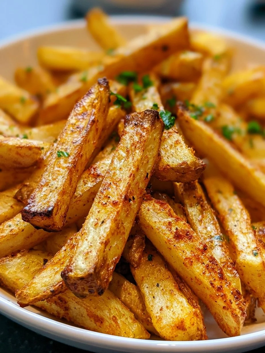 Selbstgemachte Pommes aus der Heißluftfritteuse