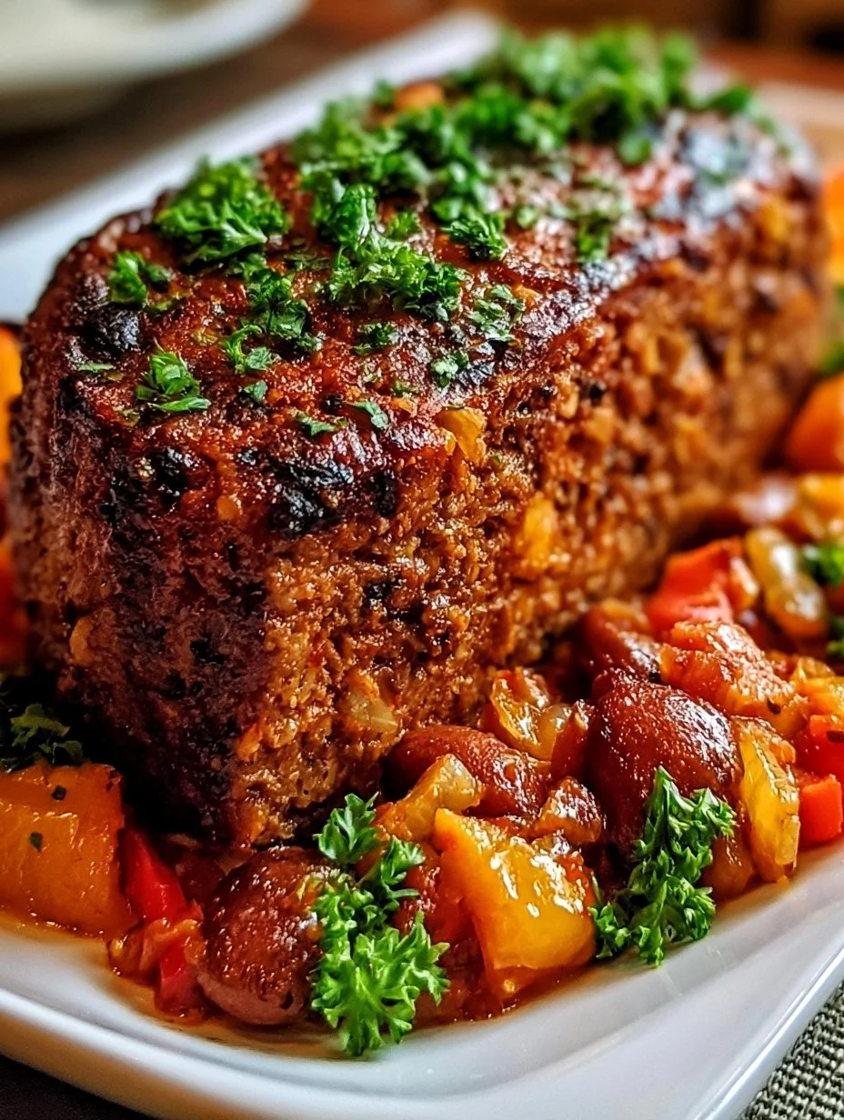 Veganes Bratengericht mit Bohnen