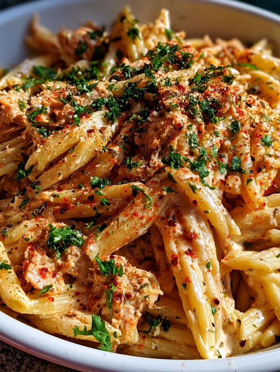 Cremige One Pot Pasta mit Thunfisch
