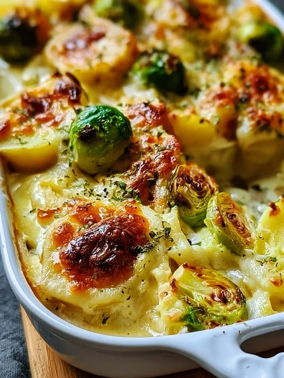 Kartoffel Rosenkohl- Auflauf