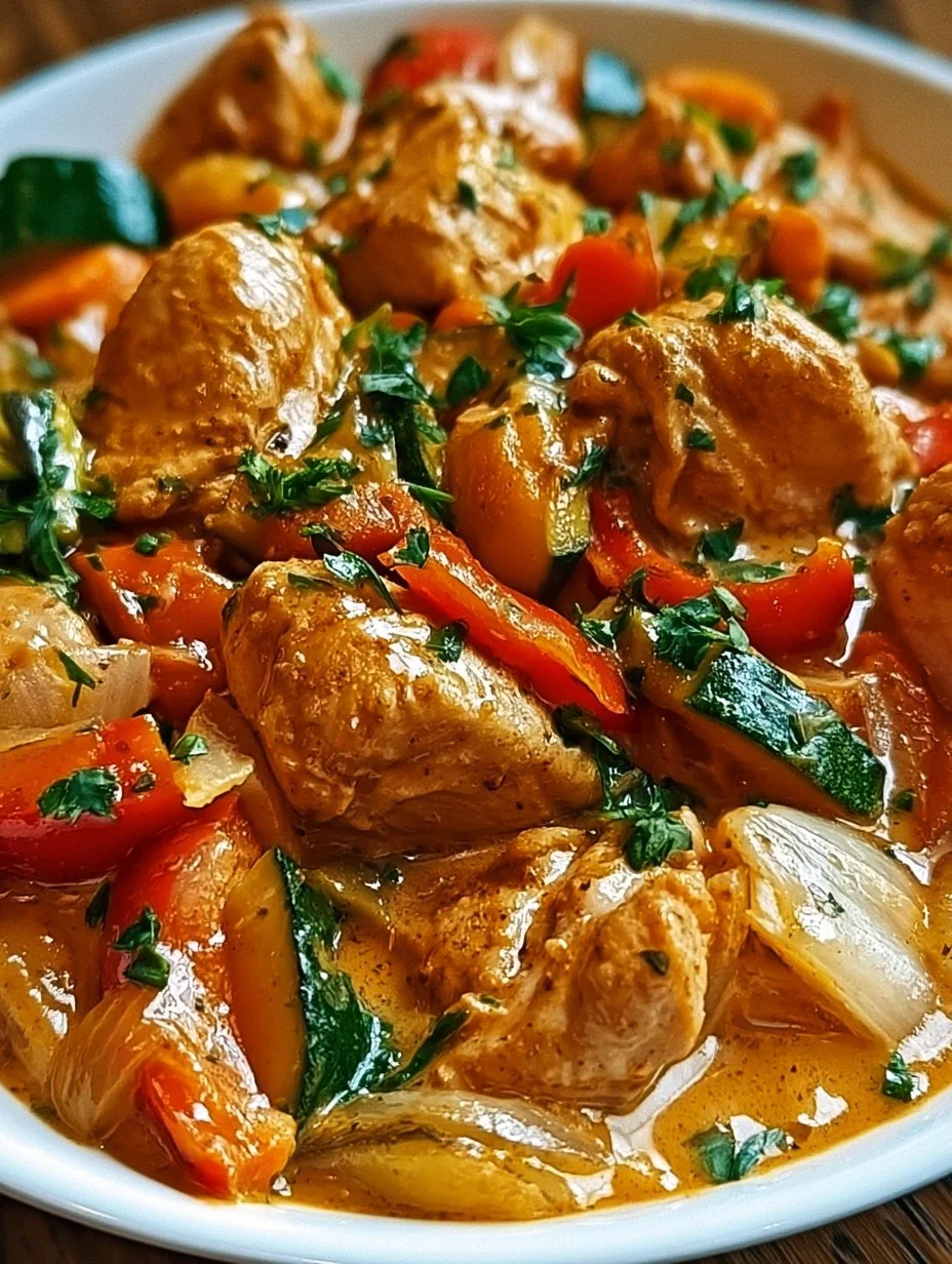 Leckere Hähnchen- Pfanne mit Kokosmilch